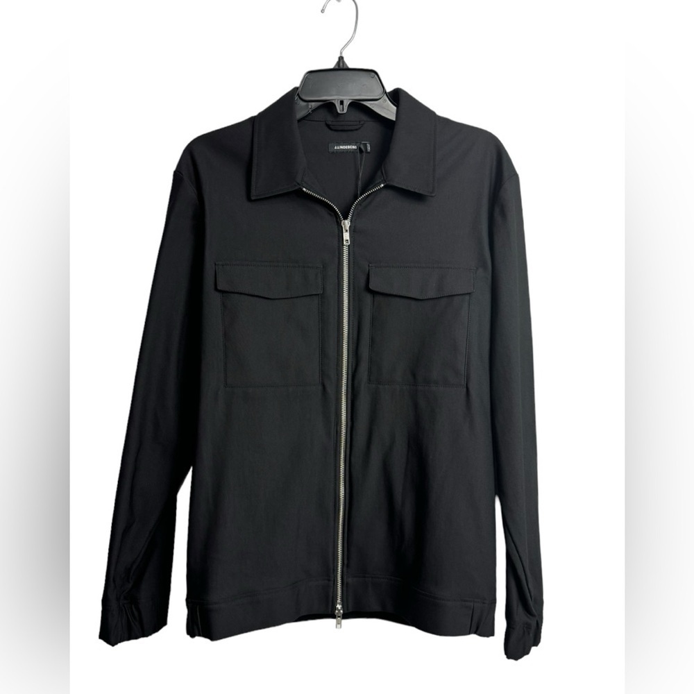 J. Lindeberg Jason Full Zip Jacket Black NWT Size Small
